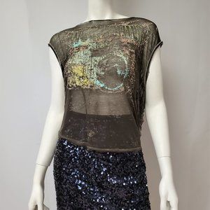 We the Free People Burnout Crochet Top